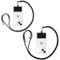 Yoedge 2 piezas Cordones Universal de Teléfono Móvil con Parche, Cordón de Cuello Ajustable Cadena de Nylon para iPhone/Samsung/Xiaomi y la Mayoría de Teléfonos Inteligentes-Negro Amarillo/Oro Negro
