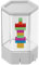 Uozonit Figurenvitrinen, durchsichtige Vitrine | Actionfiguren-Vitrine | Durchsichtige, stapelbare Vitrine mit Deckel für Laden, Schlafzimmer, Küchentheken