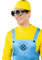 Funidelia Minion-Brille für Damen und Herren, Cartoon, Minions, Filme und Serien, Zubehör für Erwachsene, Kostümzubehör, Schwarz