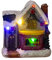 Asudaro Licht Haus Weihnachtsdeko, Winterdorf Weihnachtlicher Zierschmuck Weihnachtshütte Leuchtendes Kleines Haus Verschneite Lichter Iglu-Weihnachtsschmuck Deko-Weihnachtshaus mit Santa Claus