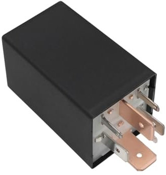 EMSea Glühkerzenrelais, 7-polig, 12 V, Automatisch, Schwarz, Arbeitskontakt, 30A, Glühkerzenrelais, Kompatibel mit VW Golf 2 3, Jetta, Vento, T4-Bus, 1 Stück