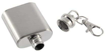 OFFSCH Petaca De Alcohol Plata Botella De Whisky Cuadrada Tapa Hermética Con Para Bolsillo Mochila Bolso Para Bebidas