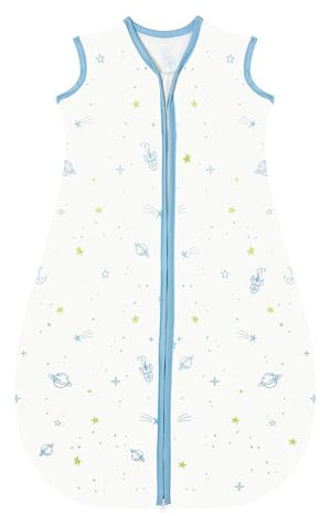 Lilian&Gema Gigoteuse d'Été 0.5 TOG 6-12 Mois – Sac de Couchage Léger pour Nouveau-né et Bébé, Turbulette d'Été Ultra-Douce et Sécurisée pour un Sommeil Confortable