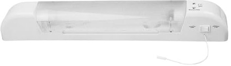 EVOGES 8W LED Shaver Light with Dual Voltage Socket for Shavers only, Pull Cord with Switch for Light with Diffuser, Bathroom Shaving Mirror Sink Light, IP20