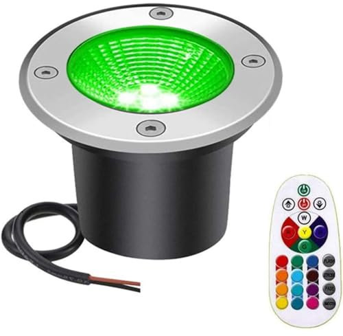OrbitCob® Garten LED Farbstrahler RGB Einbau-Stehleuchte für Den Außenbereich 12V 24V Bodenleuchte für Terrassen, Terrassen, Wege