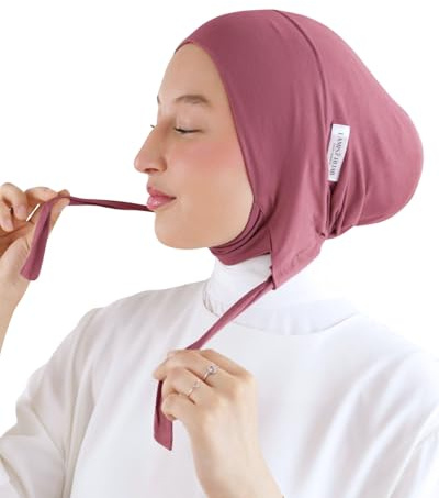 Mütze unter Hijab, rutschfest, Jersey, aus natürlichen Bambusfasern, atmungsaktiv & hypoallergen, für muslimische Frauen, SH-7