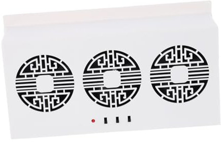 Alipis Ventilateur De Voiture Refroidisseurs De Voiture Ventilateur D'extraction Pour Voiture Solaire Ventilateur De Refroidisseur De Voiture Climatiseur Portatif De Voiture Blanche Abdos