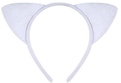 Kfwfuaee Haarreif mit Plüschtierohren, Cosplay-Zubehör, Cartoon-Kopfschmuck für Kinder und Erwachsene, Geburtstagsparty
