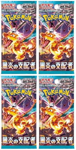 BB-Toy-Trades Pokemon Scarlet & Violet Ruler of The Black Flame SV3-4 Booster Packs - Japanisch Toploader