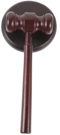 CLISPEED Richterhammer Holzspielzeug mit klarem Klang Hammer für Richter und Anwälte Ergonomisch Glatte Oberfläche Langlebiger Holzhammer für Versteigerung Meetings und