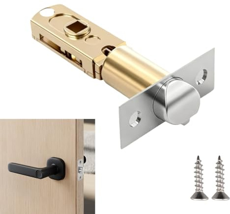 60/70mm Door Latch Tubular Stainless Steel Tubular Mortice Latches Adjustable Internal Door Latch with Screw for Levers and Internal Door Handles