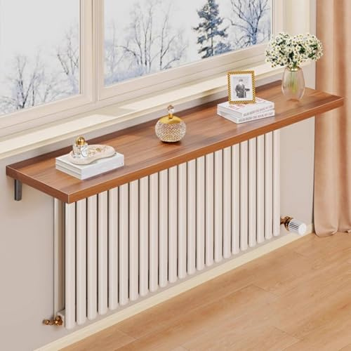 Onxyrbyte Radiator Shelves,Wooden Radiator Shelf,Over Radiator Shelf Above Radiator,Floating Wooden Wall-Mounted Radiator Rack,Extra Wide Countertop,for Home Kitchen Living Room Bedroom