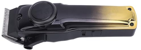 Dioche Elektrischer Haarschneider, Professioneller Haarschneider für Männer, Verstellbarer Hebel, 2000-mAh-Akku, Edelstahlkopf mit 4 Führungskämmen, Farbverlauf-Gold