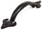 Centurion BA12P Antique Design Tudor Fleur-De-LYS Door Pull Handle Black 175mm