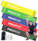 PROIRON Fitnessbänder [5er Set] Widerstandsbänder mit 5 Stufen, 100% Latex Fitnessband Resistance mit Deutscher Übungsanleitung & Tragebeutel, Gymnastikband für Muskelaufbau Pilates Yoga