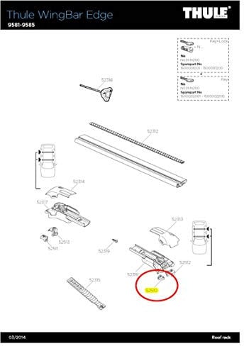 Thule th1500052510 Schutz, Unisex, Erwachsene, Carbon, Einheitsgröße