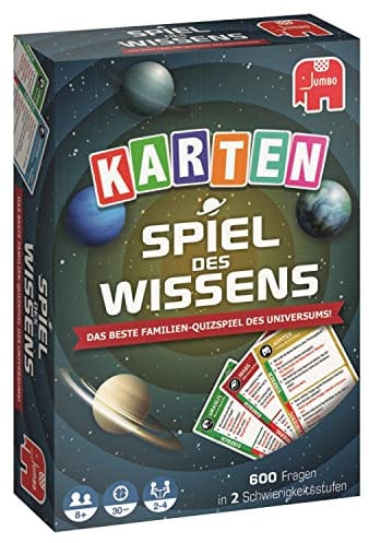 Jumbo Spiele Spiel des Wissens - das klassische Wissensspiel für Zwischendurch und Unterwegs - Kartenspiel für 2-6 Spieler ab 8 Jahren