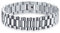 Bling Jewelry Klassische geometrische starke Herrenband Panther Gliederarmband für Mann Teenager poliert Silberton Edelstahl
