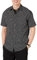 Amazon Essentials Men's Regular-Fit Short-Sleeve Print Shirt, Black Floral, XL