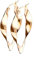 beyoutifulthings 1 Paar Damen Ohringe verdrehte CREOLEN OVALES-DESIGN Ohr-ringe Set Ohr-stecker Chirurgenstahl Roségold