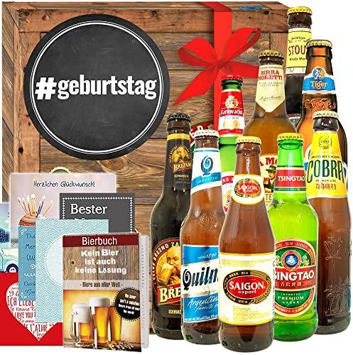 #geburtstag - Weltbiere in Geschenkbox - Geschenkidee zum Geburtstag