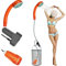 Zooma Campingdusche mit Pumpe, Camping Dusche Outdoor, Gartendusche Dusche Draußen, Portable Dusche mit Tauchpumpe Akku für Camping (Orange 1)