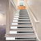 FLFK 3D Weißes und schwarzes Klavier Selbstklebend Treppen Aufkleber Vinyl Abnehmbare Aufkleber für Treppenhaus Zuhause Dekoration 39.3Zoll x7.08Zoll x13 stücke
