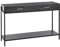 HOMCOM Konsolentisch Eingangstisch Beistelltisch 2 Schubladen Unterregal Stahl Grau 120 x 30 x 81,5 cm