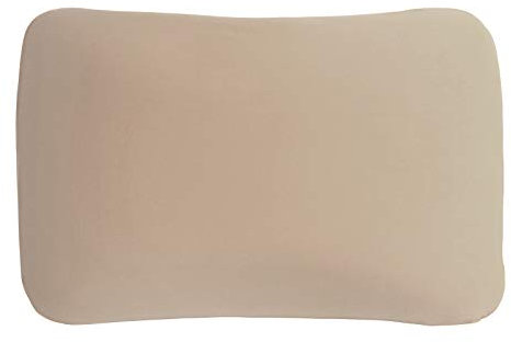 Edda Lux Bezug passend für Tempur Arch und Tempur Symphony S und M Schlafkissen, Softer Jersey Kissenbezug mit Reißverschluss, aus 100% Baumwolle, in Sand