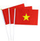 Mflagperft Vietnamesische Flagge, Mini-Handflaggen, Dekoration, 12 Stück