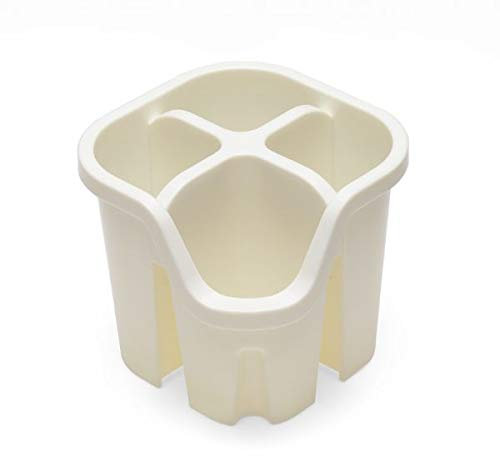 Galleries Signature Cutlery Drainer Kitchen Sink Drying Rack Holder Utensils Caddy (Cream)