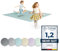 Ehrenkind® Krabbelmatte PRO | Extra dick und soft | Made in Germany | Spielmatte Baby |Oeko-Tex 100 | Größe 180x180cm NEBELBLAU