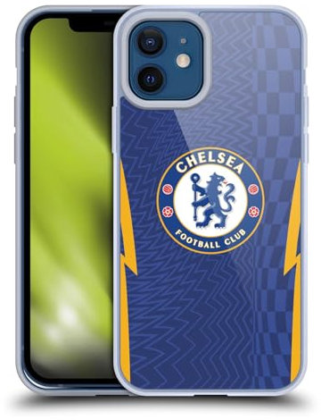 Head Case Designs Officially Licensed Chelsea Football Club Home 2021/22 Kit Soft Gel Case Compatible With Apple iPhone 12 / iPhone 12 Pro