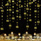 Gold 65. Geburtstag Dekorationen Nummer 65 Kreis Dot Twinkle Star Girlande Metallic Hanging Streamer Bunting Banner Backdrop für 65th Anniversary Party Supplies