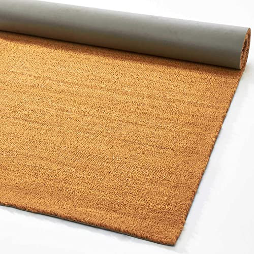 Karat Coconut Doormat, Dirt Trapper Mat with Non-Slip Backing (Natural, 50 x 80 cm | 1.7 cm)