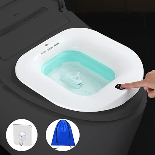 [Upgraded] Electric Sitz Bath for Hemorrhoids Women, Postpartum Care Kits, Relief from Pain and Promote Healing of Anal Fissures, Portable Sitz Bath