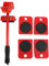 5-teilig Möbeltransportrollen, Möbel Transportroller Möbel Gleitroller 4 Möbelroller & 1 Lastenheber Möbel Verschieben Transportrollen Furniture Lifter Schwerlastrollen Möbel Hebew