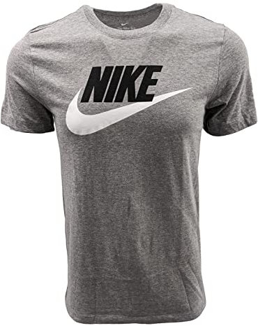 Nike Herren Sportwear Club Shorts, Grau/schwarzer Text/weißer Swoosh, Mittel