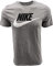 Nike Herren Sportwear Club Shorts, Grau/schwarzer Text/weißer Swoosh, Mittel