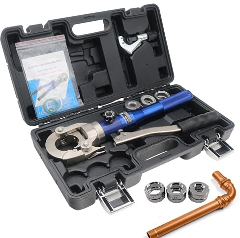 Propress Tool Copper Press Tool Copper Pipe Crimping Tool for Crimping Range 1/2, 3/4, 1 Viega ProPress Copper Fittings (IG-1632)