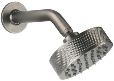 Gessi Inciso Antikalk-Kopfbrause D120 mm, mit Gelenk und Wandarm, 1/2 Anschluss, 58189, Farbe: Finox Optik