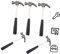 DOITOOL 5pcs Hammer Carpenter Tools Camping Toys Kids Playset Outdoor Curved Double Hammer Industrial Tool Small Hammer Household Metal Hammer Black Child Elbow