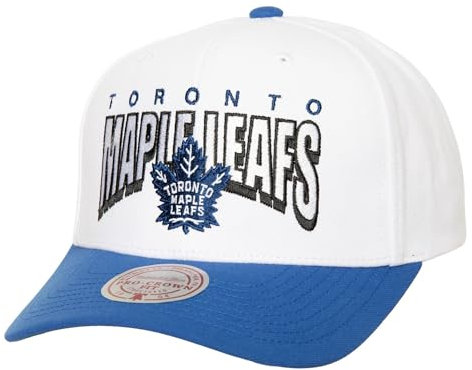 Mitchell & Ness Toronto Maple Leafs NHL Boom Text Pro Vintage Snapback Cap White - One-Size