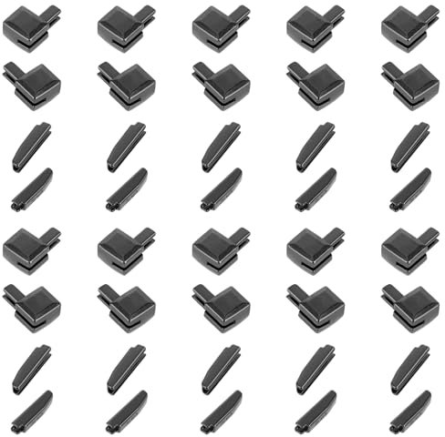 20 Sets Reißverschluss Steckteil Reparaturset Metall Reißverschlüsse Reparieren Fix Reißverschluss Schieber Ersatzteile für Jacken Oberbekleidung DIY Nähen Ersatzteile Zipper Repair Kit
