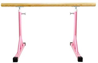 Mioedi Ballettstange, tragbar, 80–120, Ballettstange für freistehendes Holz, verstellbar, strapazierfähig, Tanzen, Dehnen, Ballett für Tanzbarre, Fitness (Rosa, 1,5 m)