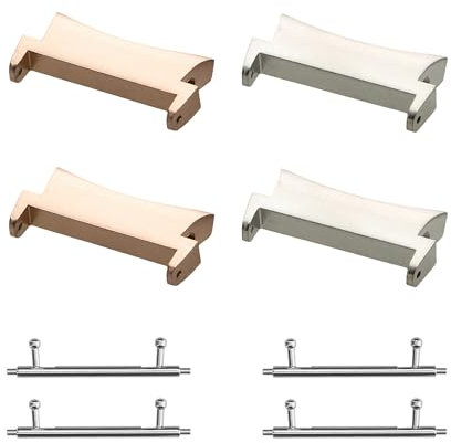 kwmobile Adattatore Cinturino Orologio Compatibile con Samsung Galaxy Watch 4/5 / 6 Galaxy Watch 7 / Fe Smartwatch - Connettore Cinturino Metallo 20mm - Set da 4 Connettori Cinturini