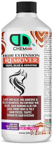 DD Teck Fast-Acting Tape-In Hair Extension Remover – Lace Glue & Wig Remover for Front Lace Wig and Hair Systems, Double Sided Tape Removers, Gentle on Skin, Non-Greasy