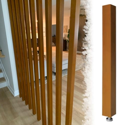 Raumteiler Boden Bis Decken Holzwandpartition Pfosten, Blackout -Bad -Essbereiche Bildschirme Spalte mit Allen Zubehör, Großartig für Den Raum(Color:1pc Height,Size:140cm/55.1in/4.59ft)
