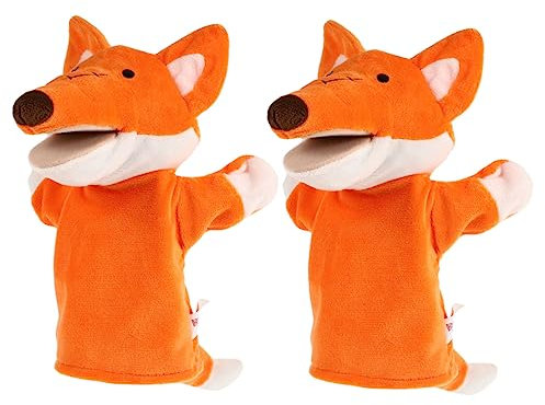 Abaodam 2st Krähe Handpuppe Plüschtier Fuchs Puppen Für Kinder Plüsch Handpuppe Fuchs Stofftier Schlafenszeit Freund Spielzeug Fuchs Fingerpuppen Fuchs Plüschtiere Ganzkörperpuppe