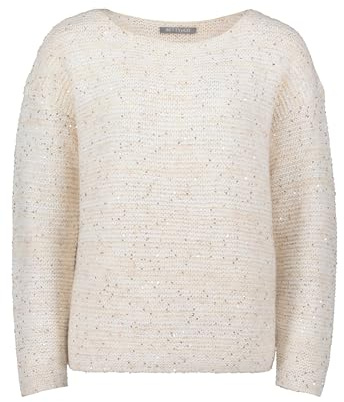 Betty & Co Damen Strickpullover mit Pailletten